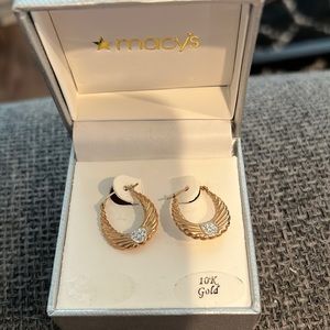 Macy’s Gold Hoop earrings
